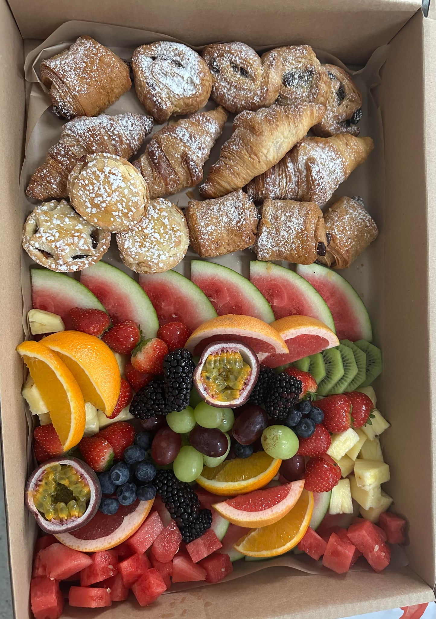 Pastry and Fruit Box